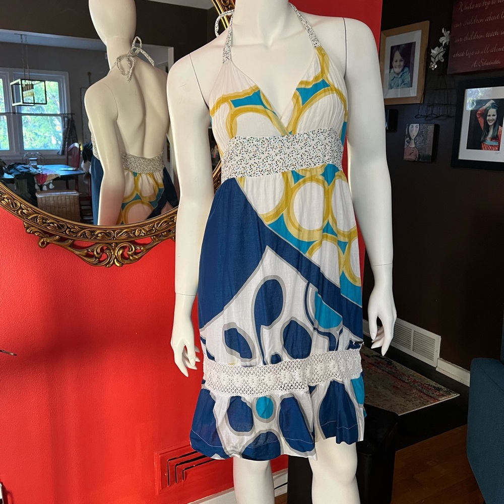 ROXY Sundress- Halter Style SZ M